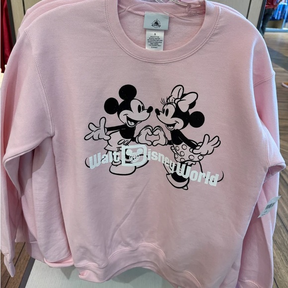 Disney Tops - 2025 Pink Valentines Disney World Sweatshirt Size Medium